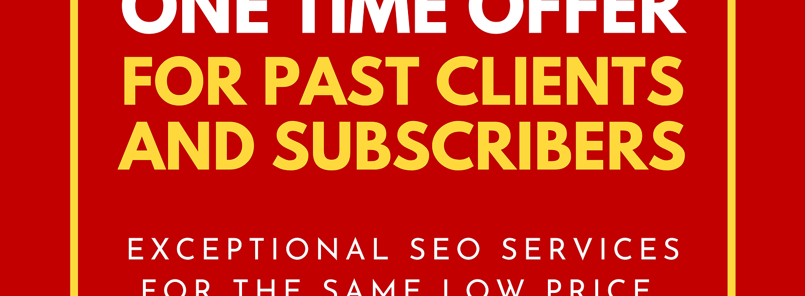 MONTHLY SEO SERVICE PLAN